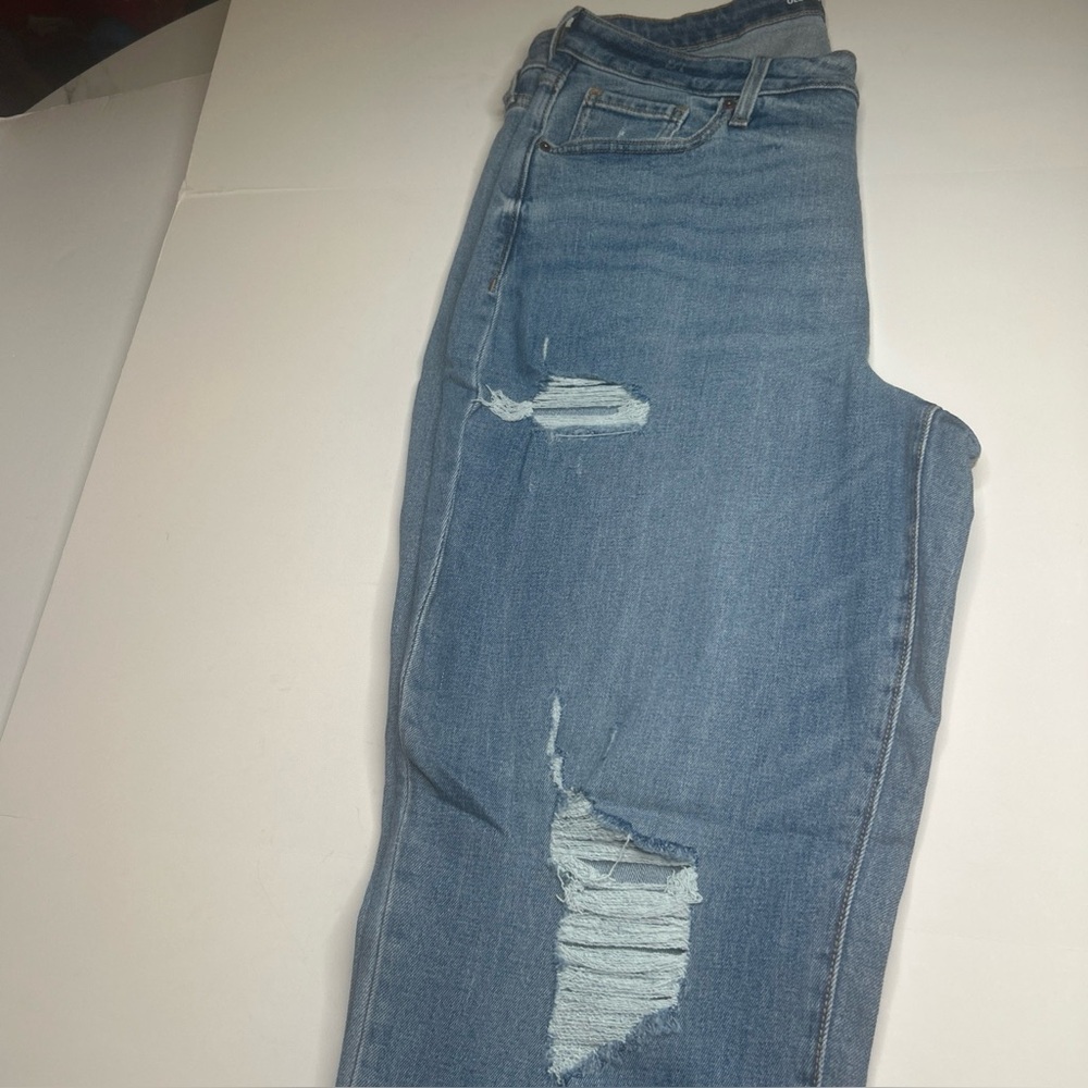 NEW Curvy High Waisted OG Loose Jeans Ripped Medium Wash, Size 16 Tall - Picture 10 of 13